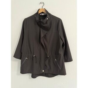 Erin London - Black Windbreaker Lightweight Jacket